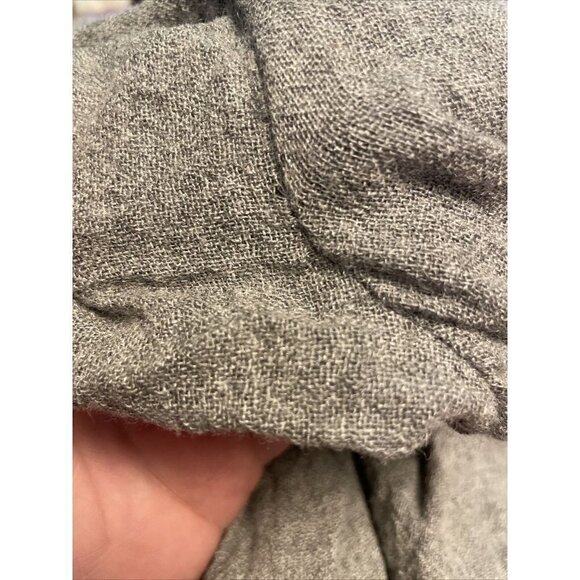 Zara Trafeluc Collection Gray Wool Blend Frilled Keyhole Back Dress Size Small - Picture 9 of 10